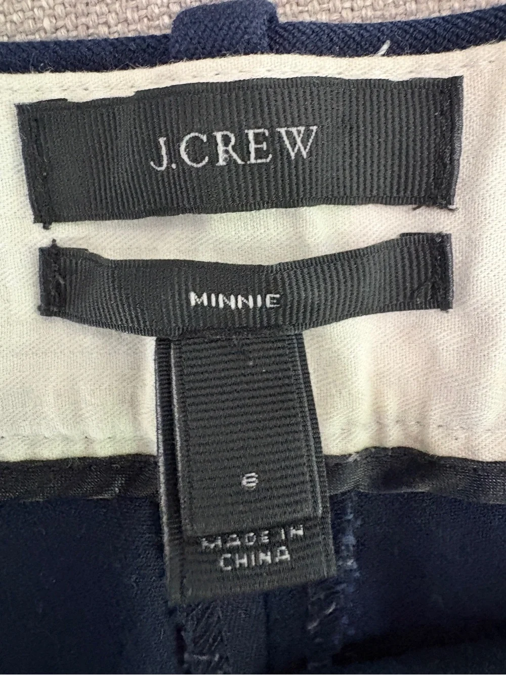 J. Crew Navy Cropped Ankle Pants